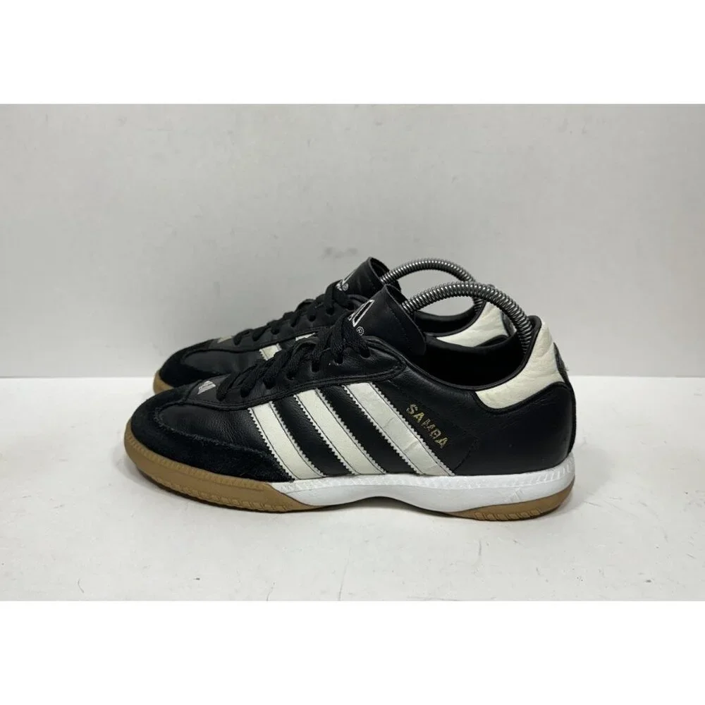Adidas Samba Millennium Indoor Soccer Shoe Men’s Size 7.5 Black‎ White 088559